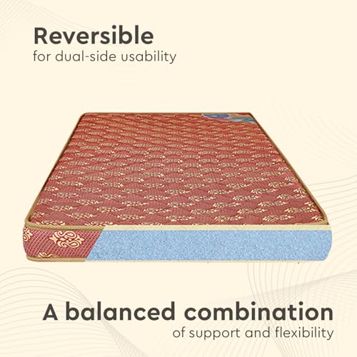 Image of Godrej Interio Mattress Vurv Single Bed Dual Comfort Reversible Foam Mattress (78 x 35 x 4), 1-Year Warranty, PU Foam
