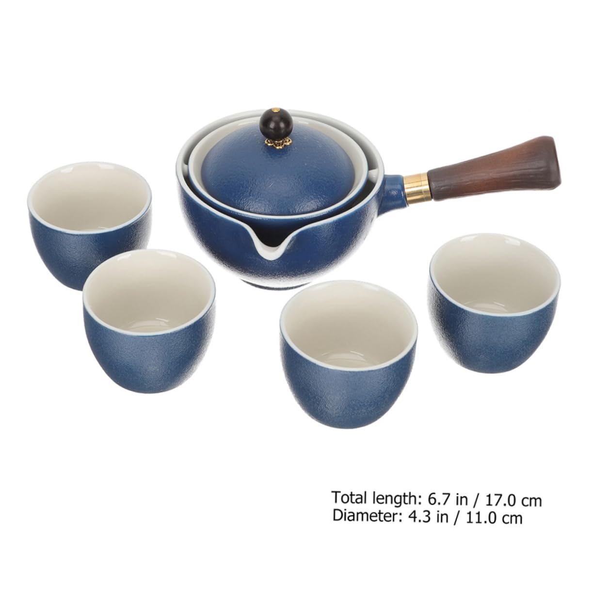 1 zestaw ceramicznych czajniczków do herbaty, czajniczek i filiżanki, chińskie akcesoria do herbaty Gongfu i elegancki design do użytku domowego do herbaty i napojów