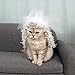 balacoo Pet Bridal Veil Crown Design Cat Wedding Accessories for Birthdays Parties White for Cosplay Special Occasions