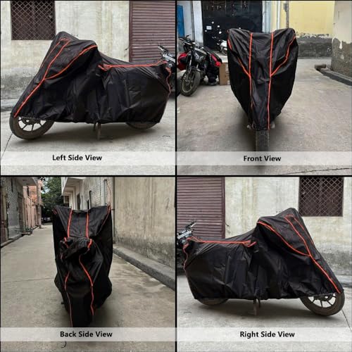 Image of Xoom 110 Scooter Cover Waterproof Dustproof Sun Rain Cover Compatible for Xoom 110 Upto 2026 Model - Black