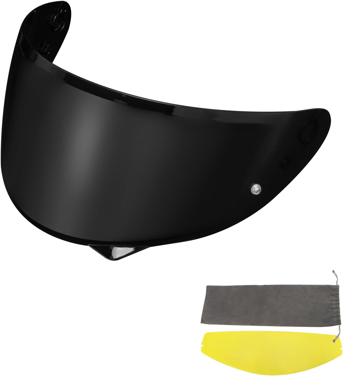 PSLER C10 Visor - C10 Tinted Visor HJ-34P Visor Helmet Face Shield for C10 HJ-34P,Deep Black Visor