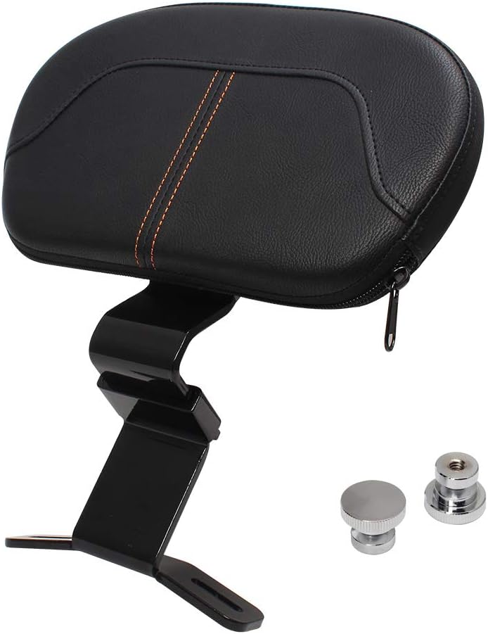 H RUO Motorcycle Front Driver Backrest Pad Fits for Harley Touring CVO Street Glide Road King Road Glide Electra Glide 2009-2022 2021 2020 2019