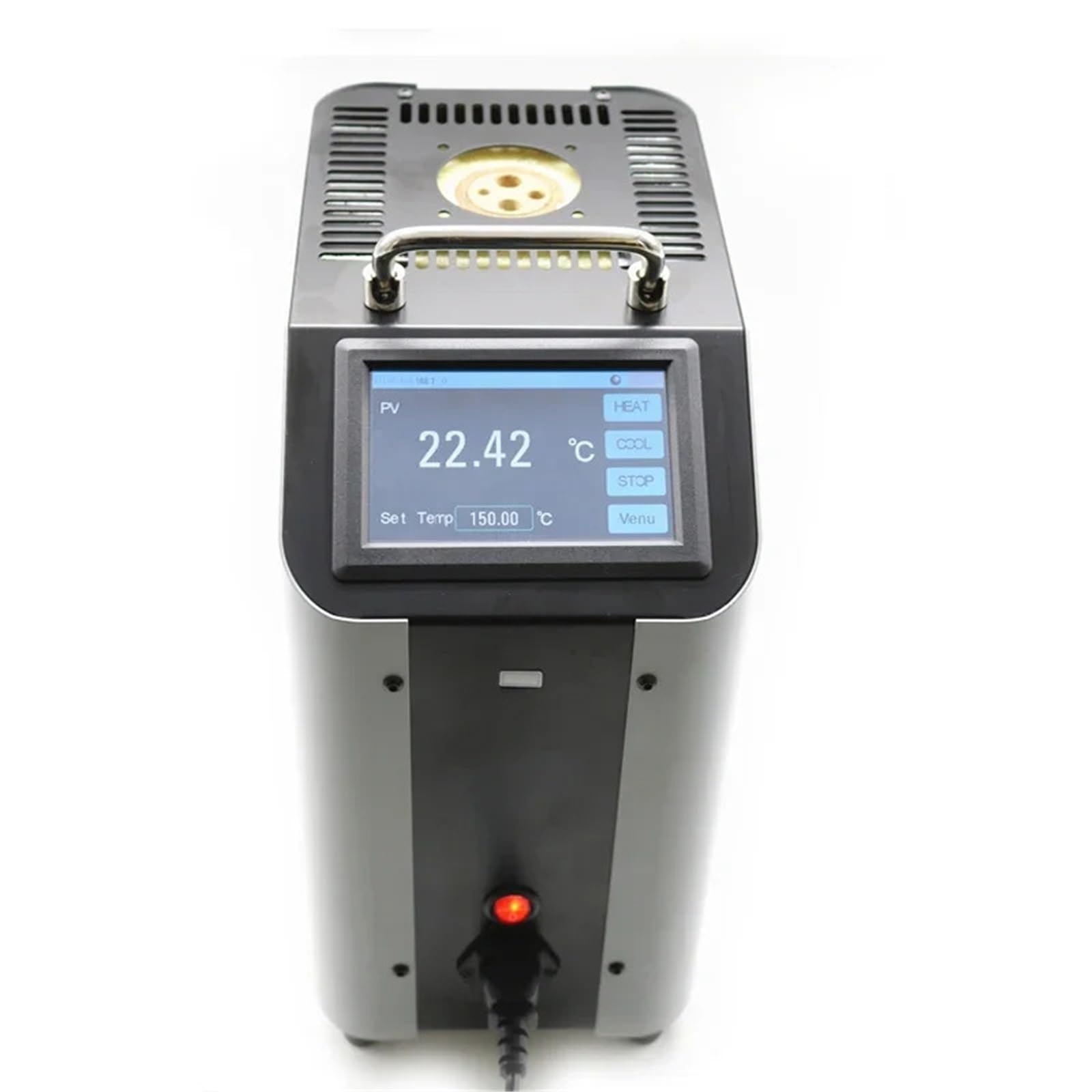 LCR-Messgerät, Tragbarer Trockenkörperofen ET3801 Trockenblock-Temperaturkalibrator -30℃-1200℃ Vor-Ort-Temperaturkalibrierungsgerät(50C - 650)