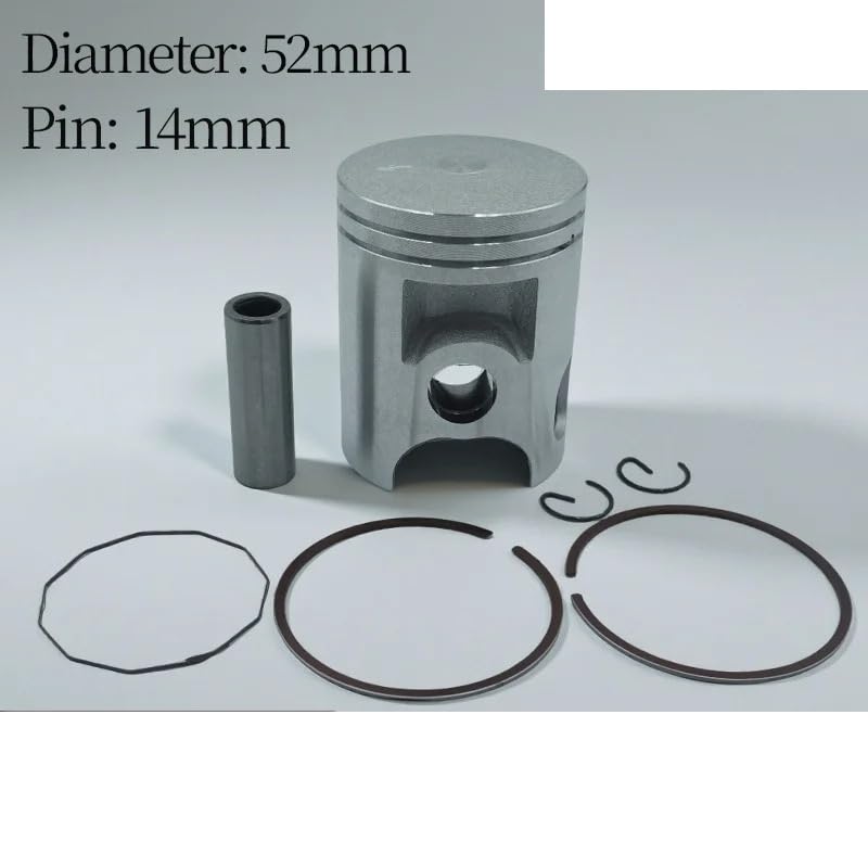 Piston 52mm Suzuki AG100 résout la perte de compression du scooter - 2
