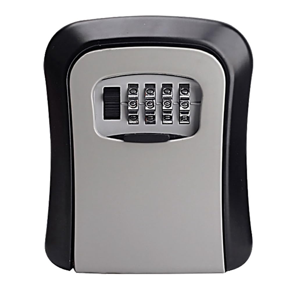 Tuidzljd Wall Mounted Key Lock Box Digital Password Lock Key Safe Secret Storage Box
