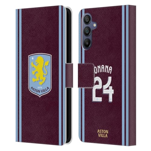 Cadeau foot Samsung Galaxy A15 coque portefeuille Aston Villa Onana