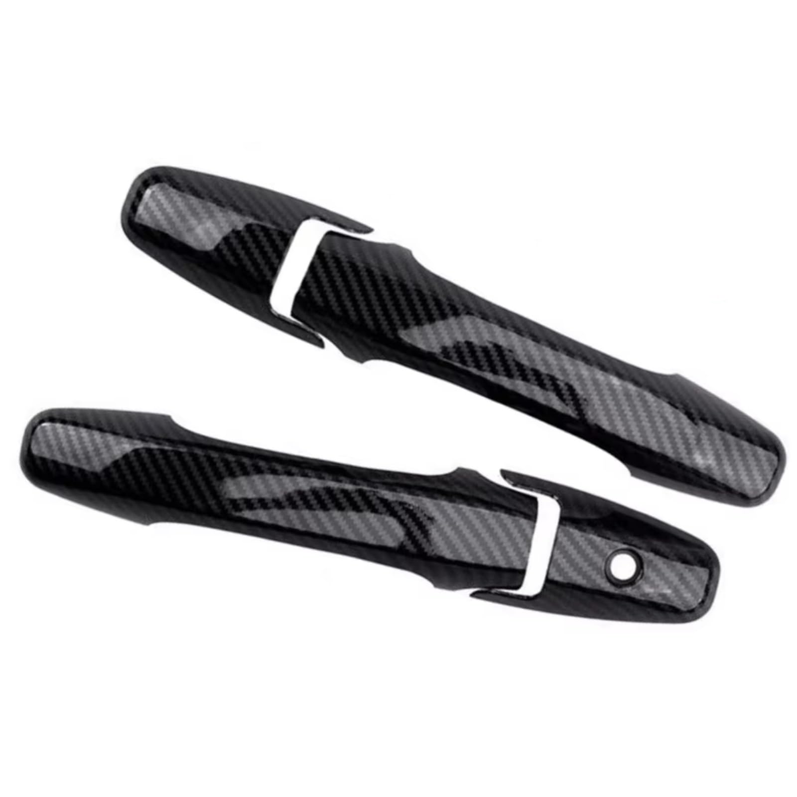 JJRFVBGT Door Handle Trim Compatible with Civic Coupe 2006 2007 2008 2009 2010 2011 ABS Carbon Fiber Style Accessories Car Exterior Door Handle Cover
