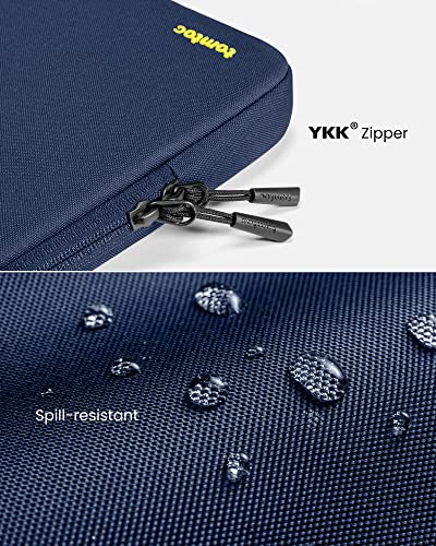 Image of tomtoc 360 Protective Laptop Sleeve for 11.6-inch Lenovo /Dell /Acer /ASUS /HP /Samsung Convertible Chromebook Laptop, Water-Resistant Shockproof Laptop Case Bag with Accessory Pouch, Navy Blue