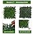 DOPGIB Artificial Grass Wall Panel,10"x 10"(12P) 4-Layer Leaf UV-Anti Greenery Faux Boxwood for Indoor,Outdoor Patio Balcony Privacy & Ivy Fence Covering Privacy, Garden, Backyard Wall Backdrop Decor