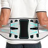 EGJoey Back Brace with 8 support belts for Lower Back Pain Relief, Back Support Belt for Women & Men, Lower Back Support with Large Area Aluminum Support, Lower Back Brace for Herniated Disc, Sciatica