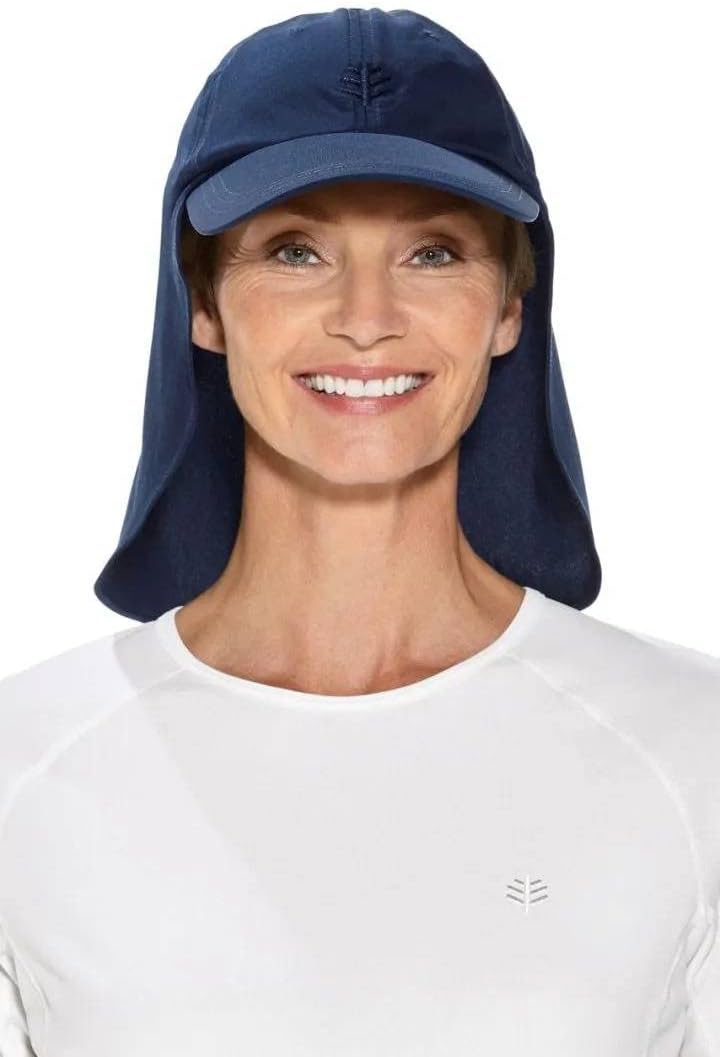 Pool Cap with Neck Drape - UPF 50+ Sun Protection - Hayden