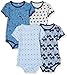 Produktbild Pippi Jungen Pippi 4er Pack Baby mit Aufdruck, Kurzarm Formender Body, Blau (Blue 725), 104 EU