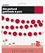9ft Paper Red Circle Garland