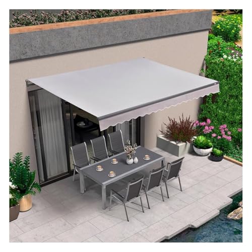 Toldo retráctil exterior impermeable con lona de repuesto de alta densidad contra lluvia y sol