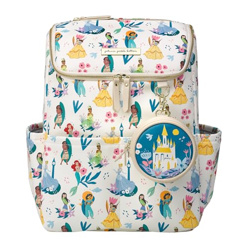 Image of Petunia Pickle Bottom Method Diaper Bag Backpack for On-The-Go Parents, Spacious, Stylish & Secure, Perfect for Everyday Use or Travel (Disney Princess Courage & Kindness)