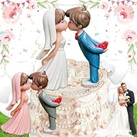 WiDream 2 Pares Decoración de Estatuilla de B-oda, Estatuillas