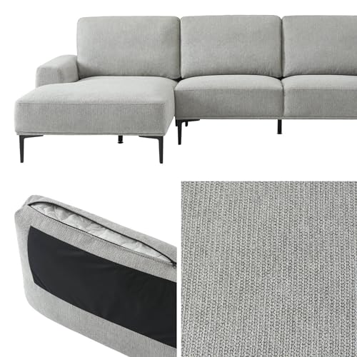Canapé d'angle 3 places gauche Gris clair - Mod. IATLALCSOFALG
