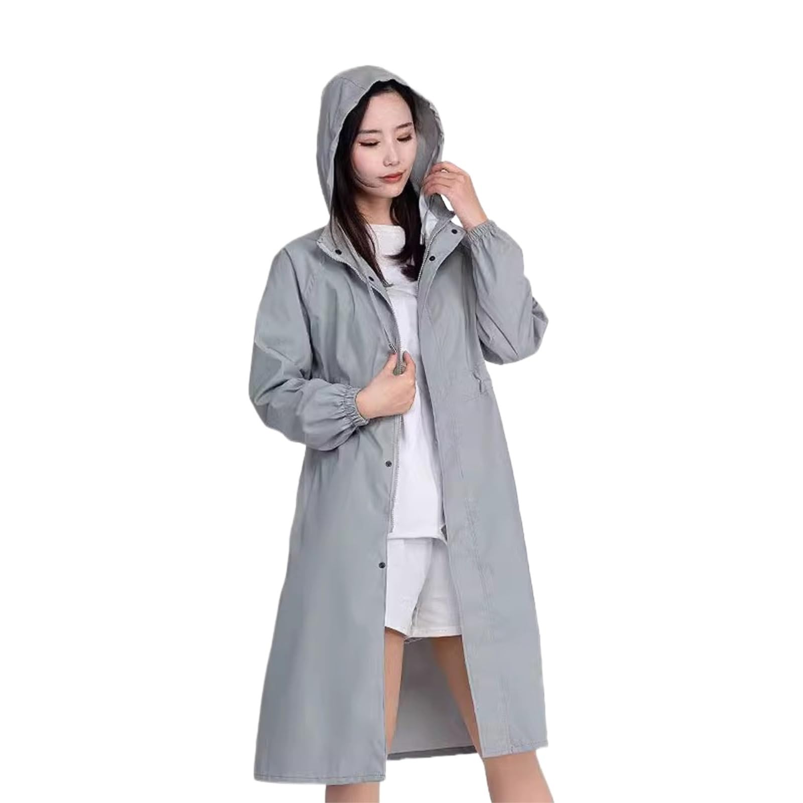 Capa de Lluvia Reutilizable Chubasquero For Bicicletas Ponchos De Lluvia, Impermeables Con Capucha For Senderismo Engrosados Ropa de Agua para Exteriores