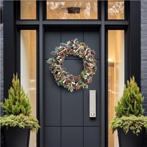 Décorations extérieures de Noël 5pc au design végétal raffiné