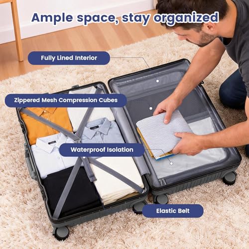 Faqy Z 24 Inch USB Charging Luggage