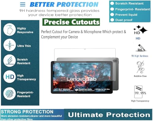 Image of Bigil Tablet Tempered glass Screen Protector Guard for Lenovo Tab 10.1 inch TB311XU