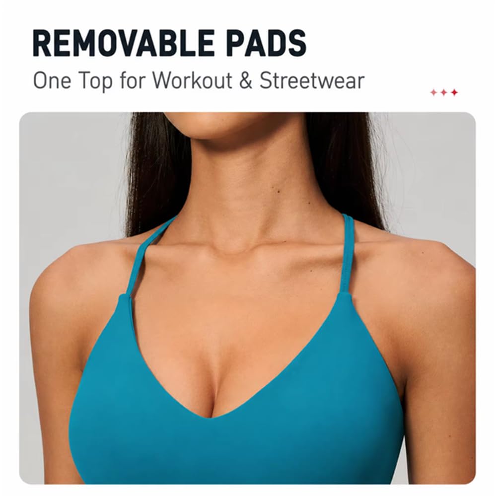 Conjunto Deportivo 2 Piezas Transpirable Ligero Secado rápido | Conjunto yoga 2 piezas, top corto V tirantes regulables, leggings largos talle alto elevaglúteos sin costuras