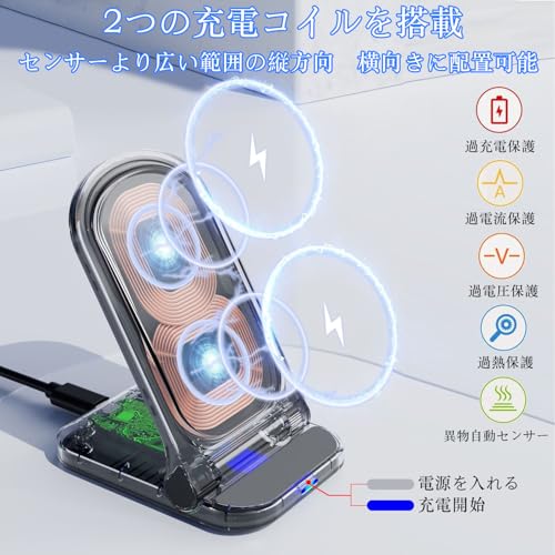 【2026年新設計】SK-CinDa （非 磁気） ワイヤレス充電器 ブラック