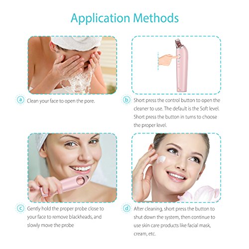 Blackhead Remover Pore Vacuum, Xpreen Pore Cleaner Facial Comedone Removal Extractor Kit and Skin Care Tool for Electric Pore Suction Face Cleanser, Beauty Device with LED Screen for Women Men Nose