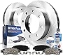 Detroit Axle - Front Disc Brake Rotors w/Ceramic Pads Replacement for Dodge Ram 2500 3500 1500
