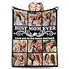 Personalized Mothers Day Birthday Gifts for Mom from Daughter Customized Gifts for Mama Mimi from Husband Son Custom Blankets with Collage Photos Mom Gifts for Wife Grandma Mom Blanket