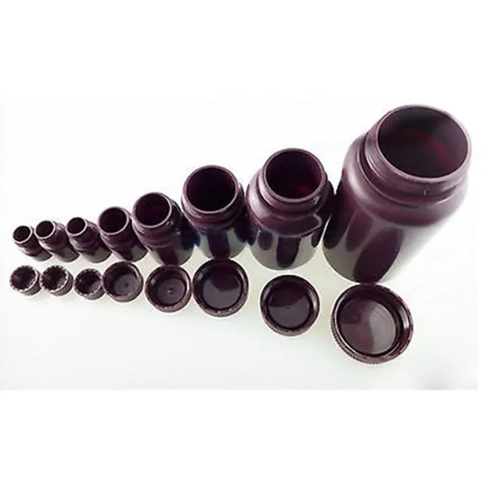 5 teile/los 5 ml 10 ml 15 ml 30 ml 60 ml 125 ml 250 ml 500 ml Braun PP Kunststoff zylindrischen Chemikalienbehälter Reagenzflasche(500ml)