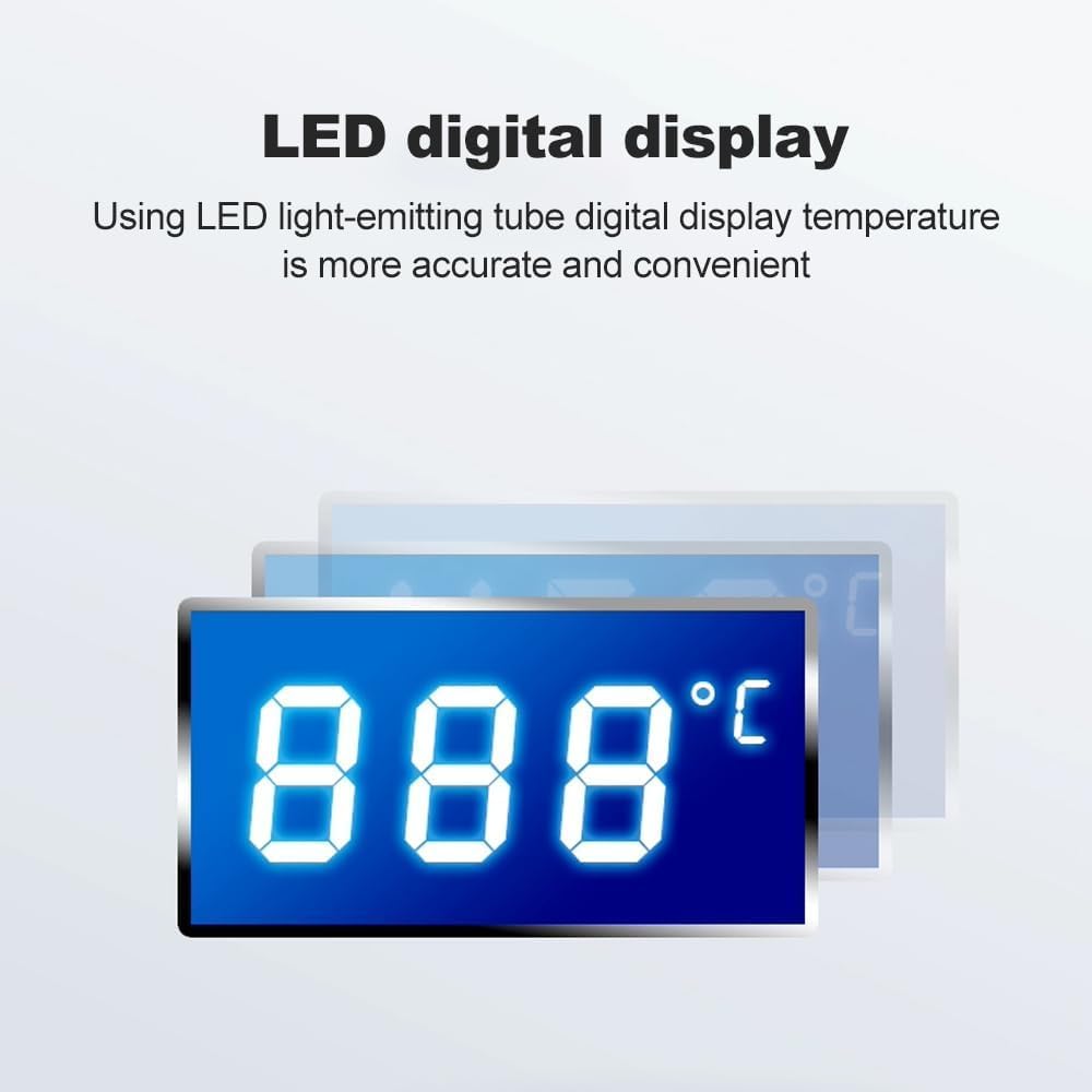 Pistolet à Air Chaud, 220V 450W Décapeur Thermique Électronique, Station de Soudage à Air Chaud avec LCD, 4 Buses, 1 Support, Réglable Chaleur Pistolet à Air Chaud Dessouder Station Soudage IC SMD BGA