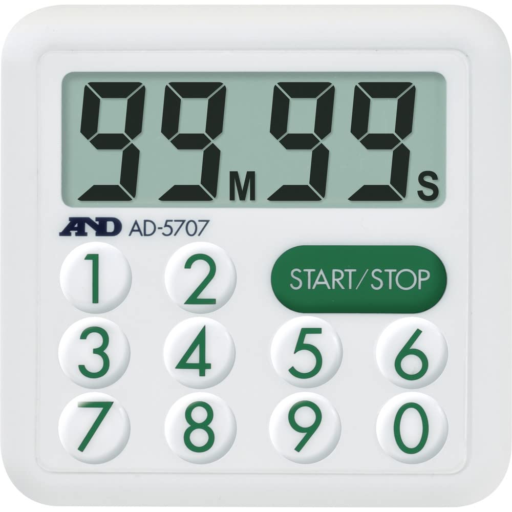 A&D AD-5707 Splashproof 100 Minute Timer [Tabletop Type]