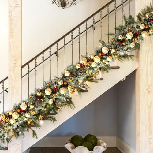 Guirlande de Noël extérieure étanche à piles sans branchement électrique