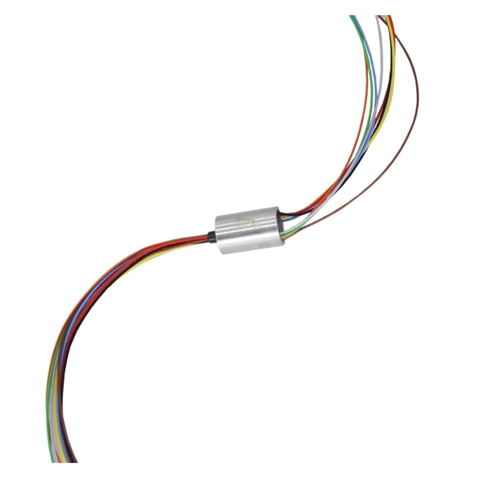 Badika Dia 12.4Mm 8Ch 2A Rotary Joints With Slip Rings Metal Visual Anchor Fish Slip Ring Dia. 6/6.5/7.5/12.4Mm 2/4/6/8/12Ch Conductive Rotating Joint For Robot Gimbal(Dia 12.4Mm 8Ch 2A)