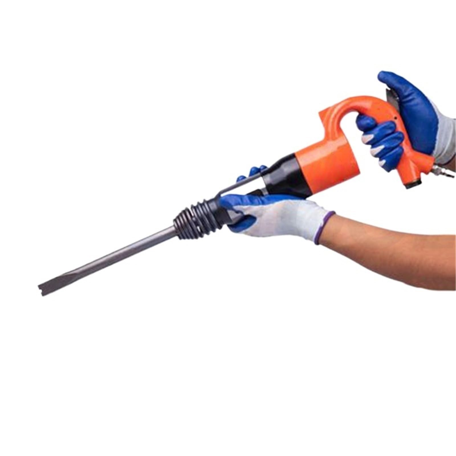 Multi Functional Pneumatic Shovel C4 Air C6 Hammer Head Concrete Casting Sand Removal Pick(C6 Orange)