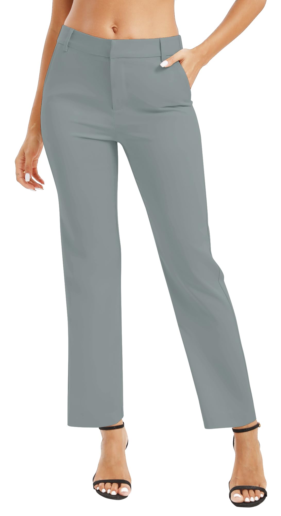Urban CoCo Womens High Waisted Dress Pants 2024 Fall Stretch Work Slacks for Women Business Casual