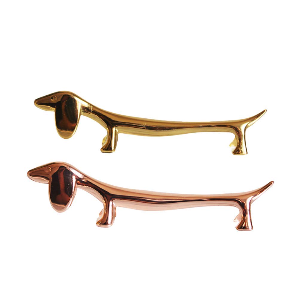MRKU Chopstick Rest Chopsticks Holders Restaurant 2pcs Dog Shaped Metal Spoon Forks Rack