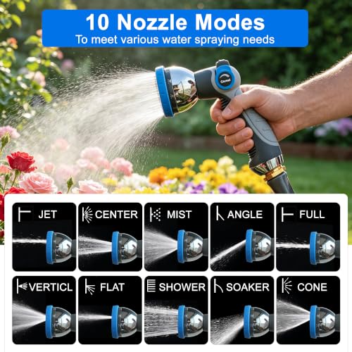 Retractable Garden Hose Reel, 1/2 in x 65 ft Wall Mounted Hose Reel - image 7