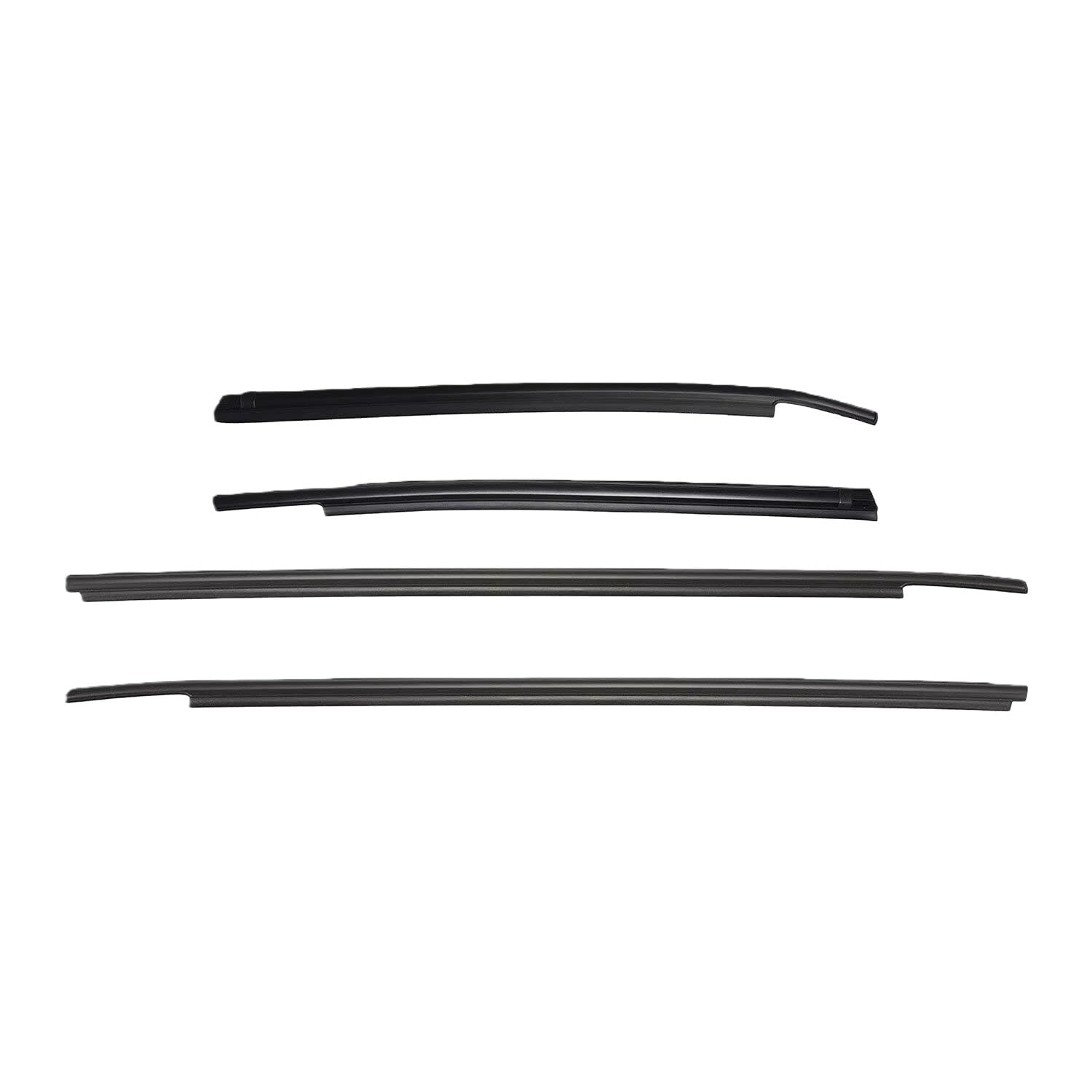 Mzxygkli One Color Car Window Weather Strip For Tundra For Double Cab 2007-2018 4Pcs Outside Window Door Belt Weatherstrip Weather Strip Seal Trim Rubber