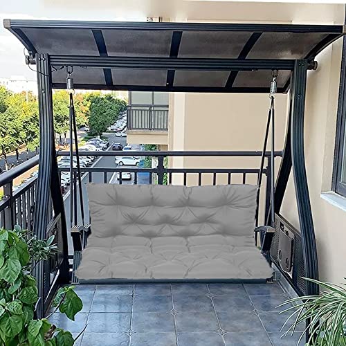Sangles de rechange imperméables pour banc 2/3 places – Coussins épais et lavables pour terrasse, jardin et porche – Cushs gris 150 x 100 x 10 cm