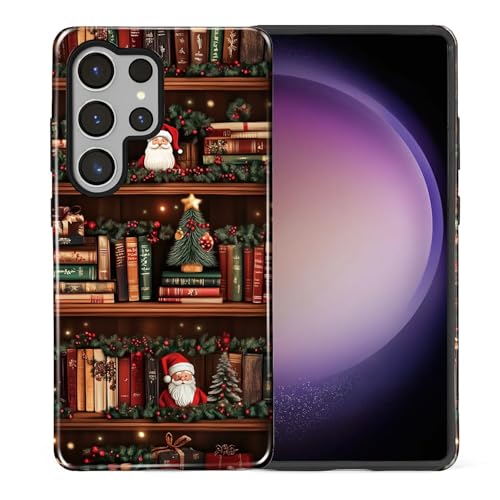 Coque Samsung S25 Ultra givrée haut de gamme aux détails de Noël raffinés