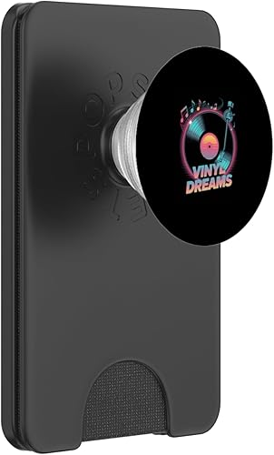 Vinyl Dreams Retro Record Player Music Vibes PopSockets PopWallet for MagSafe