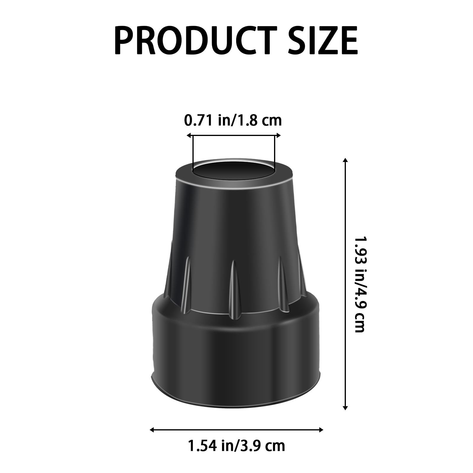 Lumex 700176C-T Replacement Tip for 700176C Folding Walker