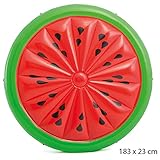 Diseño original con forma de una sandía con todo lujo de detalles. Se la envidia este verano con el flotador mas apetitoso del mercado!