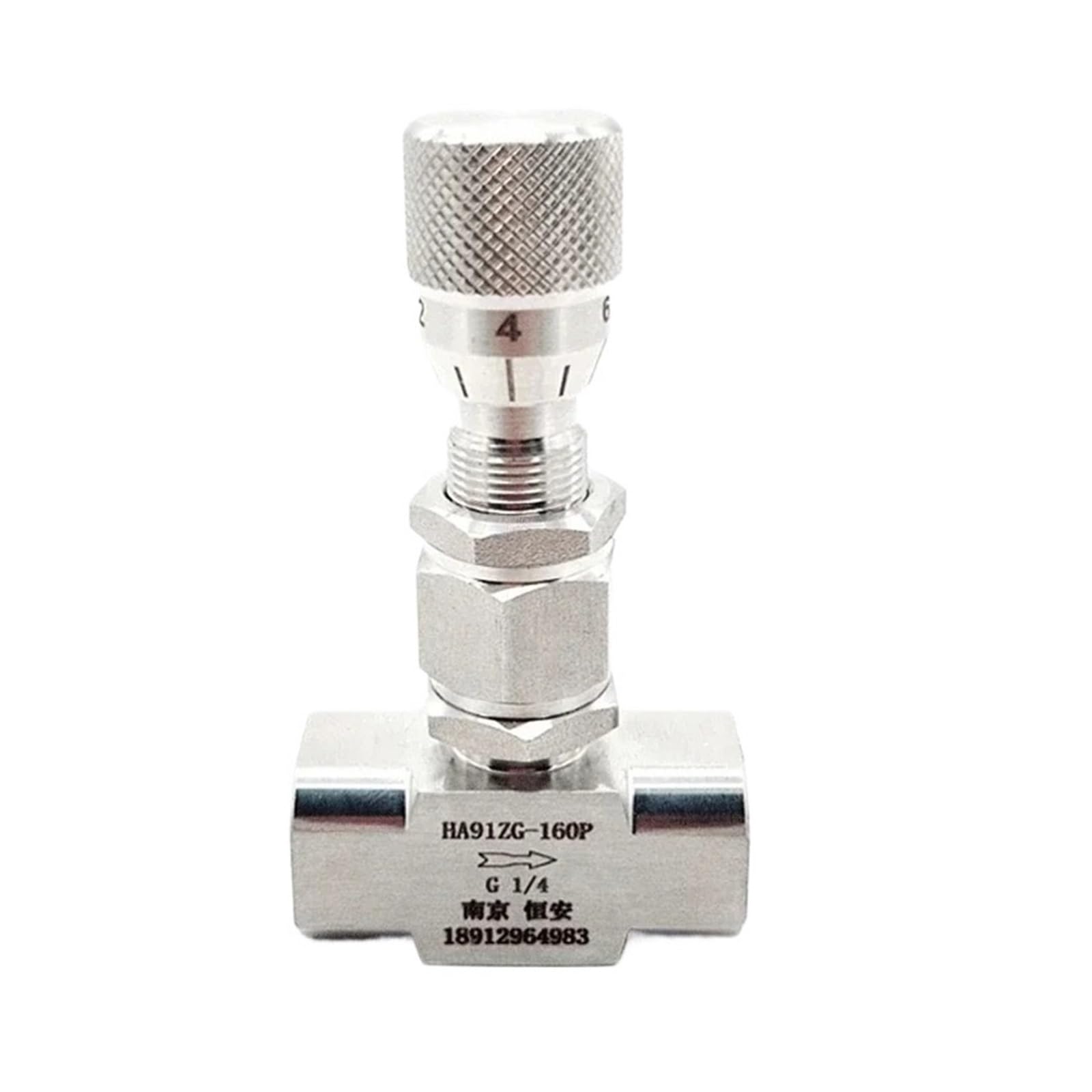 Válvula de aguja de medición micro reguladora de flujo SUS304/316L BSP NPT hembra recta recta de 0.1-0.5 pulgadas para agua, gas, aceite (0.12 pulgadas-NPT-1.2 mm, recto 304)