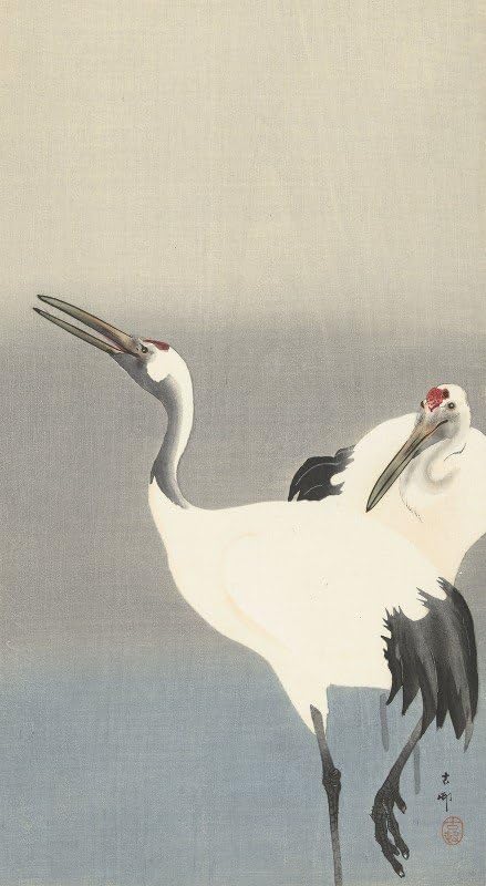 Art Mural Oiseaux Ohara Koson - Toile Fine de Qualité Musée pour Intérieur Chic