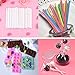 Lollipop Cake Pop Treat Bag Set Including 100pcs Parcel Bags, Papery Treat Sticks, Colorful Metallic Twist Ties for Making Lollipops, Cake Pops, Candies, Chocolates and Cookies