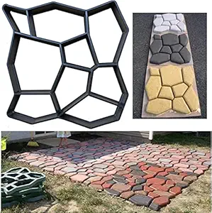 Onprix Garden Path Mould DIY Path Maker Mold Reusable Concrete Cement Stone Design Paver Walk Mould Concrete Moldes