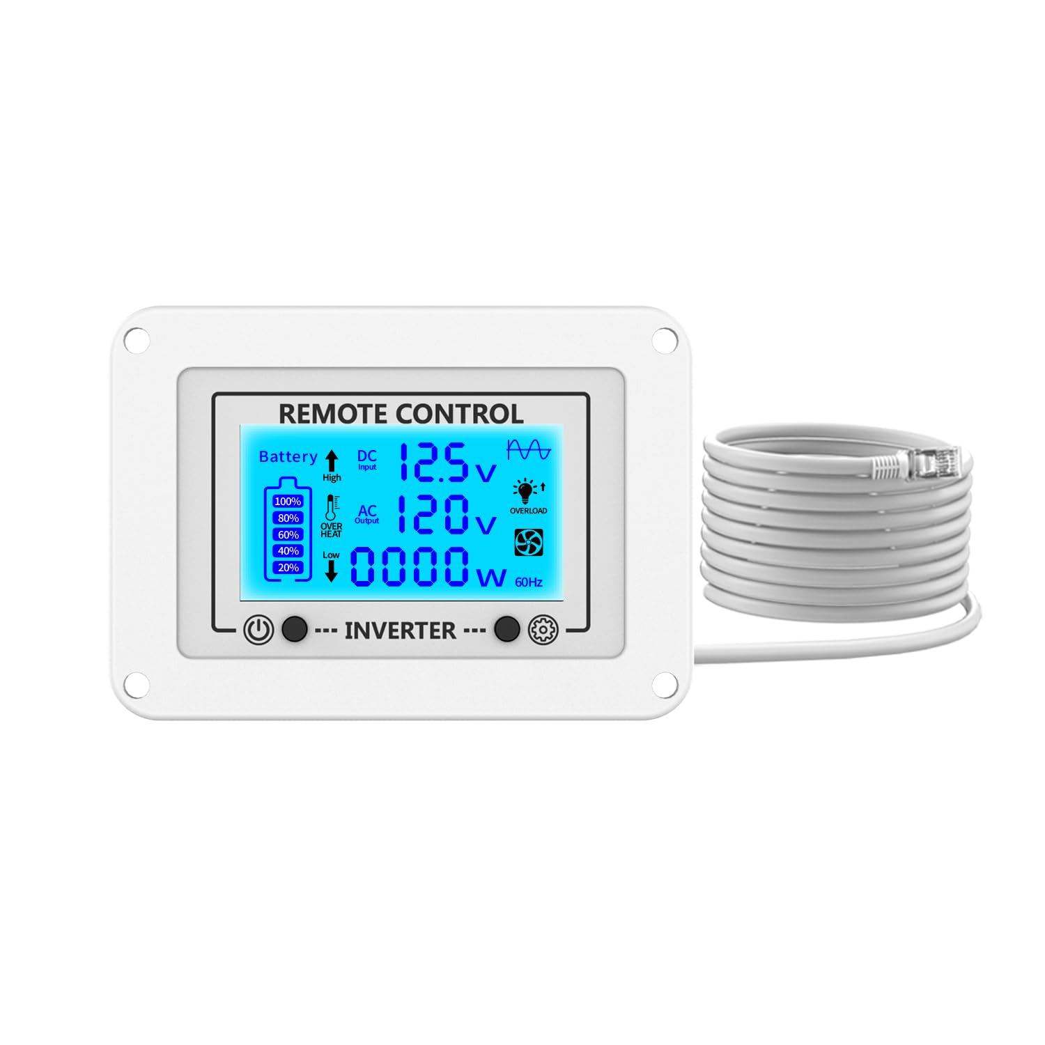 Télécommande filaire OLTEANP éviter les pannes d'onduleur avec l'écran LCD